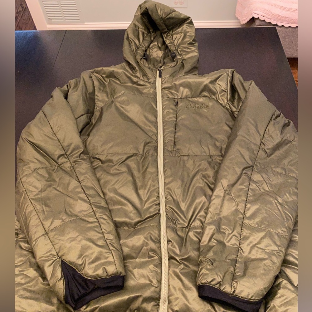 Cabela’s Primaloft Hooded Jacket.